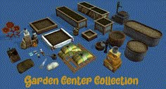 the garden center collection is full of furniture