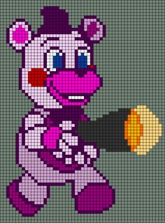 an image of a pixellated animal holding a baseball bat