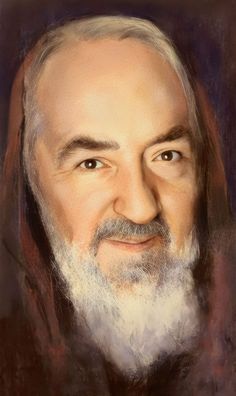 an old man with a beard and long white hair is shown in this digital painting