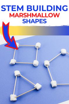 Shapes Steam Activities, Shapes Science Preschool, Marshmallow Building Activity, Shape Stem Activities, Marshmallow Stem Activities, Easy Stem For Kindergarten, Stem Activity For Kindergarten, Steam For Toddlers, Marshmallow Activities For Kids