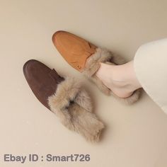 Women's Rabbir Fur Lined Warm Slip On Slippers Closed Toe Shoes Backles Mules   Description: Color: Brown, Coffee Size:36-41 Materials : Synthetic     We are very honest seller from China,All the items are in stock and ship from China.we check each item carefully befor package it,we assure every buyer will be 100% happy with us,please enjoy your time for shopping from us! Shipping We ship items by China post registered airmail,the handing time is 1-2 working days.all the packages have a tracking Winter Mules, Slip On Slippers, Ladies Slippers, Coffee Sizes, Closed Toe Shoes, Low Heel Shoes, Woman Shoes, Christmas 2023, Toe Shoes