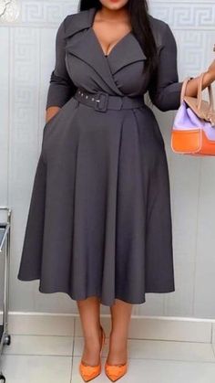 Office Outfits Women Plus Size, Plus Size Business Attire, Plus Size Workwear, Shweshwe Dresses, Corporate Dress, Office Dresses For Women, Cute Dress Outfits, Classy Work Outfits, African Design Dresses