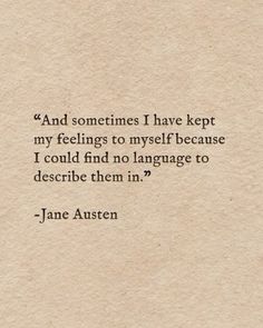 jane austen's quote about feelings and feelings in her book, i am not sure