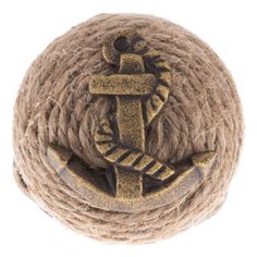 a rope ball with an anchor on it