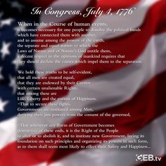 an american flag with the words congress july 4, 1876