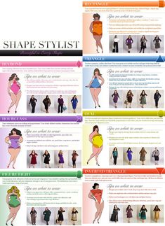 Body Shape Chart, Plus Size Body Shapes, Rectangle Body Shape Outfits, Digital Citizen, Shape Chart, Rectangle Body Shape, Apple Body Shapes, Body Types Women, Mode Tips