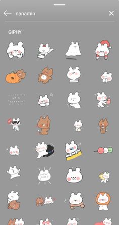 the sticker sheet is filled with cute animals