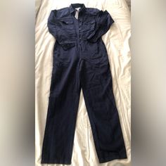 Outerknown Jumpsuit Navy New Blue Fitted Utility Jumpsuit, Blue Fitted Utility Jumpsuits And Rompers, Blue Utility Jumpsuits And Rompers For Work, Blue Denim Jumpsuit For Work, Outerknown Jumpsuit, New Color, Pant Jumpsuit, Jumpsuit Romper, Color Blue