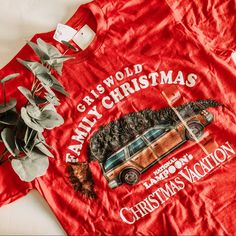 Nwt Switcher National Lampoon’s Griswold Family Christmas Vacation Red T-Shirt. Size Small. *Unisex* Details: T-Shirt Athletic Fit Holiday Red Graphic Tee Tops, Holiday Red Graphic Tee, Red Holiday Graphic Tee Tops, Red Holiday Graphic Tee, Red Cotton T-shirt For Holiday, Griswold Christmas Vacation, Griswold Family, Griswold Christmas, Griswold Family Christmas