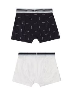 Black and white boxer set.Composition: Outside: 92% Cotton, 8% Elastane White Cotton Boxer Briefs With Logo Waistband, White Sporty Boxer Briefs With Logo Waistband, White Boxers, Kenzo Kids, Stella Mccartney Kids, Boxer Shorts, Luxury Shop, Men's Collection, Luxury Boutique