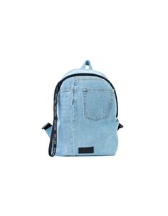 Hi, I used to be jeans.Used jeans were rescued frombecoming trash and transformedinto this backpack.WEAR IT WITH PRIDE!Size:Height - 42.5cm/ Width - 34cm/ Depth - 10cm.Care:Please use soap foam and a sponge/ brush for cleaning your remade denim bag.Things to know:This recycled denim bag is made from old jeans. Each one is unique and some of its details may differ from pictures. Produced of old jeans. 1 pair of jeans= 1 backpack. Denim Bags With Pockets For Streetwear, Denim Streetwear Bags With Pockets, Streetwear Denim Bags With Pockets, Denim Blue Standard Backpack With Zipper, Denim Blue Backpack With Zipper Closure, Standard Denim Backpack With Pockets, Denim Backpack With Pockets, Denim Blue Backpack With Pockets, Denim Backpack For Everyday And Back To School