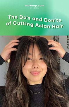 How to Cut Asian Hair Long Haircut For Thick Hair Asian, Haircuts For Long Asian Hair, Asian Haircut Thick Hair, Haircut Asian Long Hair, Medium Length Haircut With Bangs Asian, How To Style Asian Hair, Medium Length Hair With Curtain Bangs Asian, Side Part Hairstyles Asian, Medium Layered Haircuts Asian