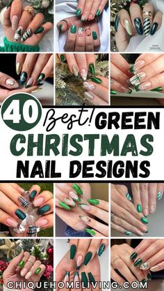 40 Trendy Green Christmas Nail Ideas for the Ultimate Festive Look 87 40 Trendy Green Christmas Nail Ideas for the Ultimate Festive Look Green Christmas Nail Ideas, Green Christmas Nail, Christmas Nail Ideas, Pin Template, Green With Envy, Festive Look, Christmas Nail Designs, Holiday Style, Christmas Nail