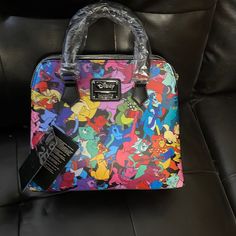 Brand New, Multi-Colored Disney Loungefly Bag; For The Cat Lovers; Small And Compact But Spacious With 2 Separate Sections For Your Favorite Items To Include; Classic But Also For The Dress Down Days; Good For Casual Nights On The Town Or Dancing The Night Away Moments; Don’t Miss This Item; Get It Before It’s Gone. Multicolor Character Print Bags For Daily Use, Disney Satchel Bag For Everyday Use, Multicolor Character Print Travel Bag, Disney Multicolor Bags With Adjustable Strap, Disney Character Print Multicolor Bags, Disney Multicolor Rectangular Bag, Carpet Bag Purse, Mickey Mouse Purse, Minnie Mouse Purse