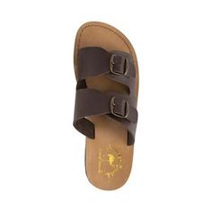 Barnabas - Vegan Leather Sandal | Brown Brown Leather Sandals, Toe Sandals