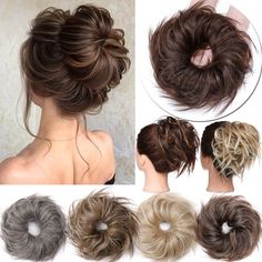 Benehair Tousled Updo Messy Bun Hair: Messy look, looks more natural and casual,Curly Messy Hair Bun help the short and thin ponytail to become a full messy bun. Style an up-do easily, set your hair in 30 seconds and get out the door quickly. Messy hair bun made from heat resistant synthetic fiber: It's very soft and comfortable like our own hair, also well blending with our hair. It's convenient and easy to apply: Just tie your hair into a ponytail or bun and then wrap scrunches around your hai Updo Extensions, Black Extensions, Updo Messy, Extension Ponytail, Tousled Updo, Messy Curly Hair, Messy Bun Hair Piece, Messy Hair Bun, Curly Bun Hairstyles