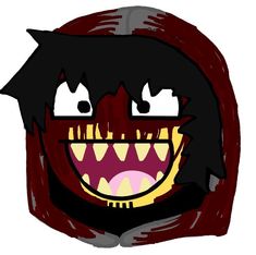 an image of a cartoon character with big teeth