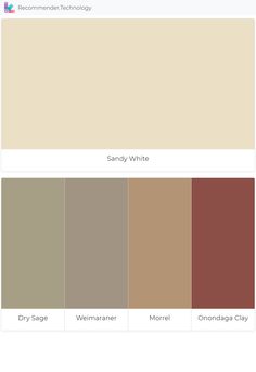 the color scheme for different shades of beige, brown and tans is shown in this screenshot