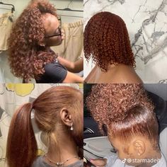 Cute Hair Dyes For Black Women, Honey Brown Peekaboo Hair, Soft Auburn Hair Color On Black Women, Red And Brown Hair Color Ideas, Dye Colors For Black People, Passed Out Reaction Pic, Natural Hair Dyed Black Women, Dye Hair Black Women, Red Hot Hair Color