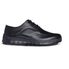 Adult Ccilu Horizon Duke Pro Men Business Casual Dress Leather shoes Lightweight SneakersBoth comfy and dressy, wear them with business attire and casual outfit! | The antibacterial mesh design allows for breathable wear, is easy to clean, and is odor-free! | Made from vegan leather cover, casual and sporty sneaker shoes for work, business attire, and everyday comfort. | Lightweight - The honeycomb structure is so light, weighs only 180g each pair. | SKIVE-ON Technology - Shoes bottomed up with Sporty Sneakers, Business Casual Dresses, Leather Dress Shoes, Black 13, Business Casual Men, Mesh Design, Round Toe Heels, Leather Dresses, Work Shoes