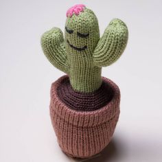 Estella - Organic Baby Rattle - Cactus-Estella-treehaus Cactus Toy, Baby Gift Wrapping, Organic Baby Toys, Handmade Kids Toys, Baby Toys Newborn, Best Baby Toys, Beautiful Cactus, Baby Toys Rattles, Baby Lovey