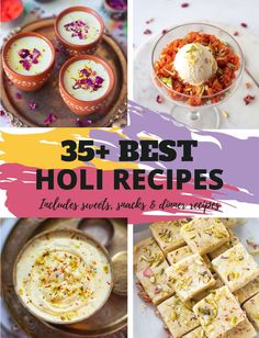 A wonderful list of Holi sweets and snack recipes , along with a lunch menu for your Holi party! Holi Special Recipes | pipingpotcurry.com Holi Food Ideas, Holi Snacks Ideas, Holi Special Recipes, Holi Snacks, Holi Sweets, Mini Burger Buns, Kalakand Recipe, Holi Recipes, Sweet Fries