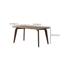 a table with measurements for the top and bottom section, including an extension to one end