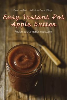 an easy instant pot apple butter recipe