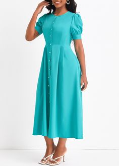 Latest Dress For Women, Women Fashion Dress, Fashion Dresses Online, Dress Sale, Short Sleeve Dress, Dresses For Women, Women's Fashion Dresses, Elegant Dresses, Sleeve Dress