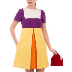 Primary Colors Fashion, 1960’s Fashion, Valentino Silk, Beautiful Mini Dresses, Italian Dress, Valentino Dress, Summer 2025, Silk Shift Dress, Feminine Fashion