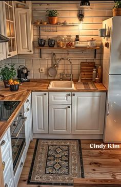 the kitchen is clean and ready to be used as a place for cooking or eating