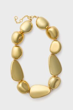 Gold Chunky Jessa Necklace Gold Thick Necklace, Big Statement Necklace, Chunky Bead Jewelry, Chunky Necklaces Statement, Bulky Jewelry, Chunky Jewelry Necklace, Chunky Gold Necklace, Chunky Gold Jewelry, Chunky Gold Necklaces