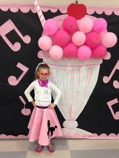 School Sock Hop Dance, 50s And 60s Party Ideas, 50s Hallway Decorations, 50th Day Of School Sock Hop, 50s Party Ideas Decoration, Sock Hop Valentine Party, Sock Hop Father Daughter Dance, Sock Hop Themed Party Ideas, Elementary School Sock Hop