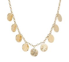 While we can't count the ways we love this necklace, we can tell you that it adds up to more than all these 50-lire coins combined! From the Italian Jewelry Collection. Yellow Gold Coin Charm Necklace, Gift 14k Gold Filled Coin Necklace, Tarnish Resistant, 14k Gold-filled Yellow Gold Charm Necklace With Coin Pendant, Gold-filled Coin Necklace Gift, Tarnish Resistant, Vintage Brass Coin Necklace, Tarnish Resistant, Italian Jewelry, Gold Polish, 14kt Gold, Charm Necklace