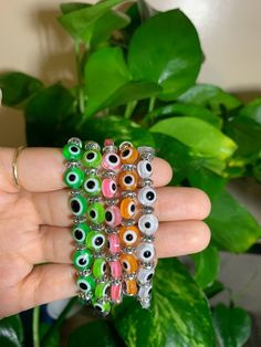 Evil Eye Bead Bracelets. Evil Eye Bracelets are said ward off negative energy! Cheap Adjustable Evil Eye Bracelet With Letter Beads, Bracelets Evil Eye, Eye Bracelets, Eye Bracelet, Bead Bracelets, Evil Eye Bracelet, Negative Energy, Evil Eye, Arm Band