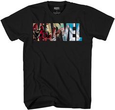 PRICES MAY VARY. Officially Licensed by Disney Marvel Amazon Prime Eligible, this new fashion tee makes a cool gift; Its unisex sizing is an awesome wardrobe addition for both males and females; Among the best fan apparel for geeky geeks and nerdy nerds, this vintage, retro, classic clothing design is officially licensed merchandise; In a standard fit, this short sleeve t is great quality fabric for a man or woman The ONYX and CHARCOAL HEATHER color options of this shirt higher quality, soft tou Iron Man Logo, Captain America Logo, Logo Marvel, Iron Man Avengers, Marvel Logo, Marvel Tshirt, Marvel Captain America, Marvel Iron Man, Men's Graphic T Shirt