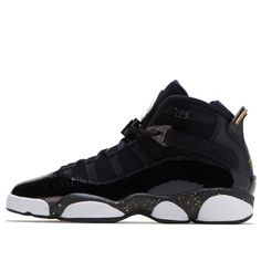 (GS) Air Jordan 6 Rings 'Black Metallic Gold' 323419-007 Big Kids Basketball Shoes  -  KICKS CREW Air Jordan 6 Rings, Vapour Max Nike, Jordan 6 Rings, Nike Sacai, Womens Air Jordans, Air Jordan 5, Air Jordan 6, 6 Rings, Air Jordan 11