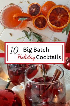 the top ten big batch holiday cocktails