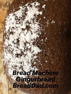 Gingerbread with sugar topping Gingerbread Bread Machine Recipe, Bread Machine Gingerbread, Bread Machine Banana Bread, Gingerbread Loaf, Oatmeal Bread, Protein Bread, Gingerbread Recipe