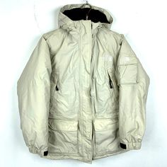 Vintage The North Face Down Women's Full Zip Parka Jacket Medium White Insulated Size/Measurements (Based in inches) Size - Medium Pit to pit - 22" Length - 28" Shoulder to cuff - 24" Condition / Details Stains on the front embroidery Combined Shipping: We provide combined shipping, please contact us for a quote The North Face Jackets Beige, Womens Jackets, Face Down, Parka Jacket, North Face, Parka, Favorite Outfit, The North Face, Bathing Beauties