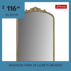 the madison park 3'9 lith beaded mirror $ 16 99 reg $ 30 00