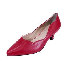 PEERAGE Makenzie women's extra wide width scallop topliner with a 1.5" low-heel pointed toe shoe features a cushioned back counter and insole with a rubber sole for maximum surface traction. The stain-resistant leather is ready to impress for any business occasion. Features: Extra Wide Width (E) Leather 1.5" Low-Heel Maximum Traction Rubber Outsole Cushioned Back Counter Scallop Topliner Questions? Contact Us Anytime Wide Width Dress Shoes, Size 13 Womens Shoes, Red Flat Shoes, Womens Wide Shoes, Wide Width Shoes, Leather Dress Shoes, All About Shoes, Unique Shoes, Dress Shoes Womens