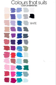 Colour Palette For Cool Skin Tone, Color For Cool Undertones, Colors That Suit Cool Undertones, Best Colors For Cool Undertones, Colours For Pale Skin Clothing, Colors To Wear For Cool Skin Tone, Clothing Colours For Cool Skin Tones, Cool Winter Undertones Clothes, Cool Tone Summer Outfits