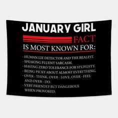 the january girl fact is most known for