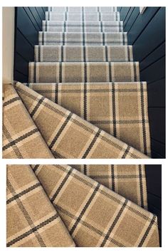 plaid stair runner chicago staircase trendy interior design home decor Plaid Stair Runner, Spanish Staircase, Staircase Runners, Plaid Carpet, Staircase Carpet, Finish Basement, Future Decor