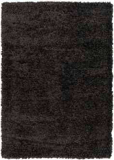 a black rug on a white background