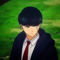 an anime character in a suit and tie