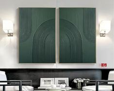 IdealGallery - Etsy Serbia Green Art Painting, Dinning Room Wall Art, Dinning Room Art, Texture Painting Techniques, Horizontal Painting, Original Abstract Art Painting, Room Wall Painting, Tableau Design