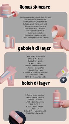 bagu kalian yang masih bingung apa itu rumus skincare keterangan di atas yaaaa Tranexamic Acid, Benzoyl Peroxide, Self Care Activities, Glycolic Acid, Salicylic Acid, Makeup Skin Care, Retinol, Skin Makeup, Skincare Routine