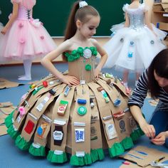 Fashion Recycled Materials Ideas, Recycled Dress Ideas Creative